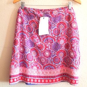 Magnolia Grace NWT flower medallion  pattern pencil skirt size XL